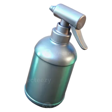 a spray bottle on a white background