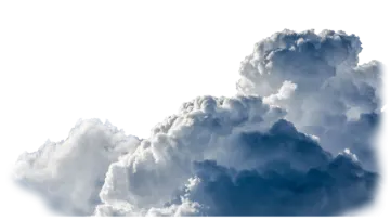 a large cloud in the sky