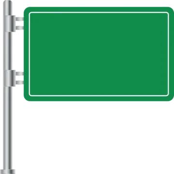 a green street sign on a pole