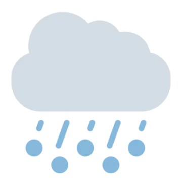 a cloud with rain on it