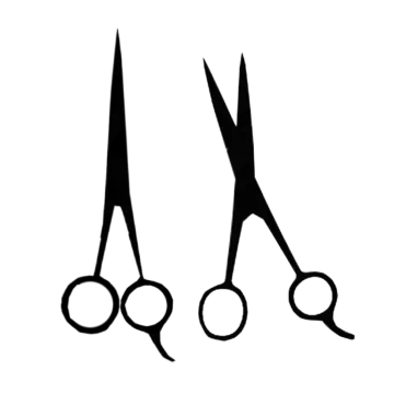 a pair of scissors on a white background