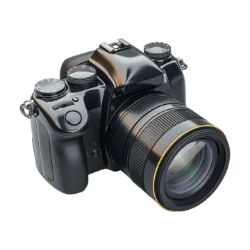 a camera with a lens attached to it
