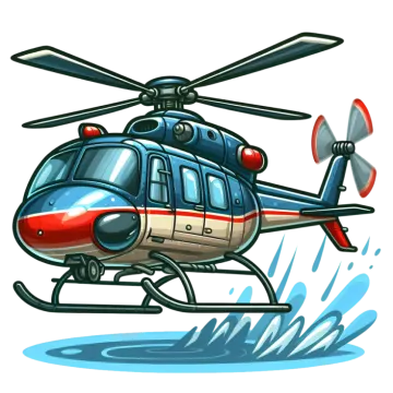a helicopter flying in the air