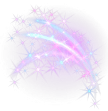 a white background with pink and blue stars