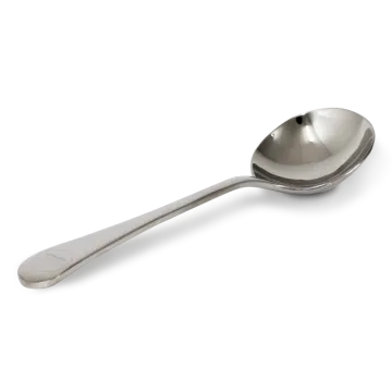 a spoon on a white background