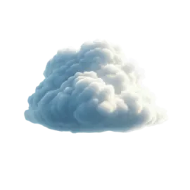 a cloud is floating in the sky