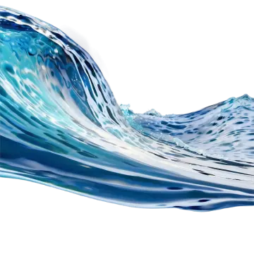 a blue wave in the ocean