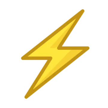 an icon of a lightning bolt