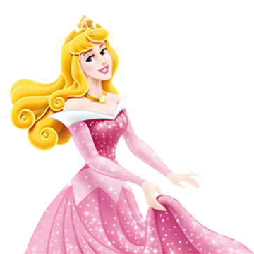 a princess in a pink dress