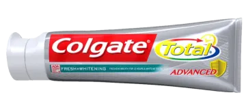 a tube of toothpass on a white background