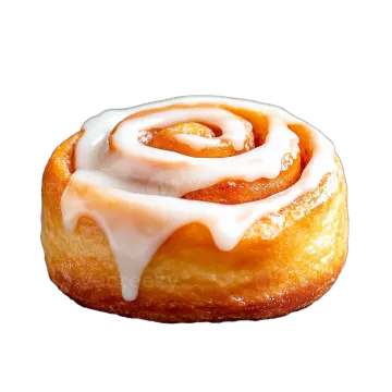 a close up of a dough with icing on it