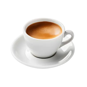 a cup of coffee on a saucer