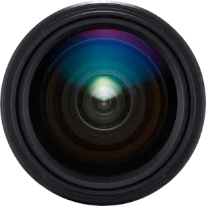 a camera lens on a white background