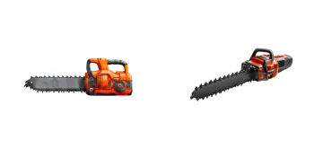 a chainsaw with two chains attached to it