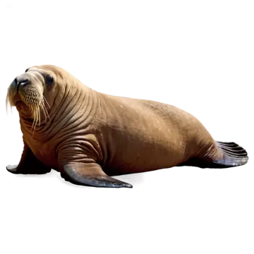 a seal is laying down on the ground