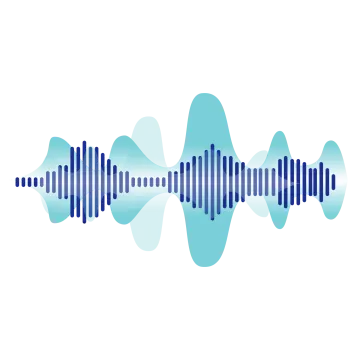 a sound wave on a white background