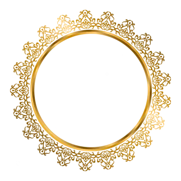 a gold frame with hearts on it