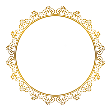 a gold frame with an ornate pattern