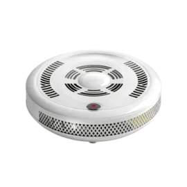 an image of a white smoke detector