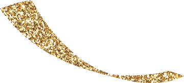 a gold arrow made out of small pieces of paper