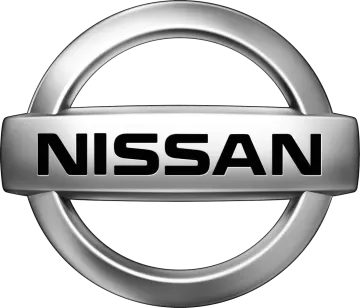 the nissan logo on a white background