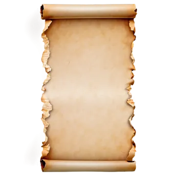 a piece of parchment paper on a white background