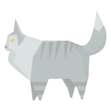 a gray cat with yellow eyes