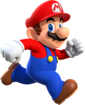 an image of a nintendo mario running