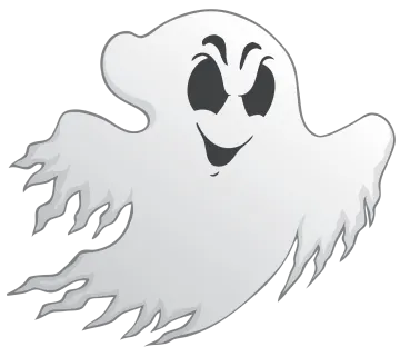 illustration of a ghost isolated on a white background