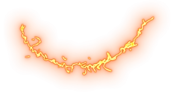 a yellow flame on a white background