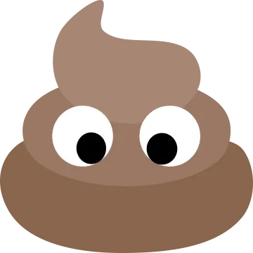a brown poo with big eyes