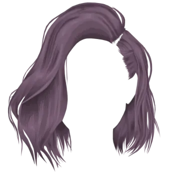 a drawing of a woman's head with long hair