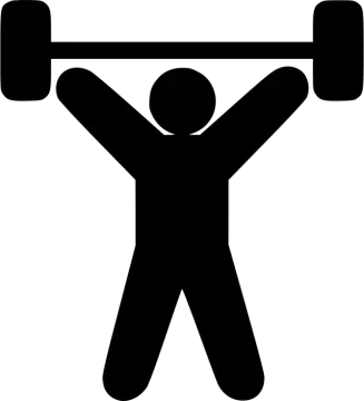 a man lifting a barbell