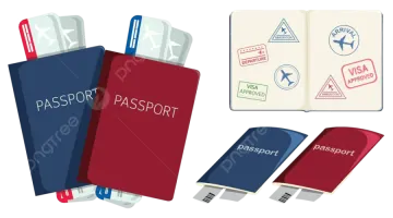 passports and passport icons