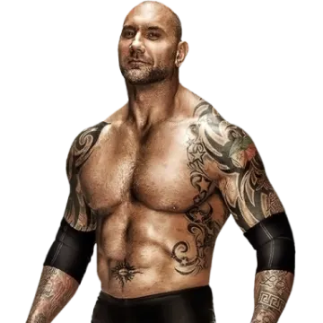 a man with tattoos on his chest and arms