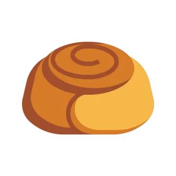 a loaf of bread on a white background