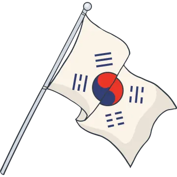 the flag of south korea