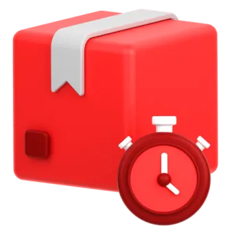 an image of a red and white object