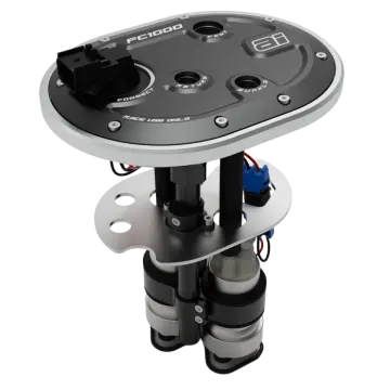 a close up view of the top of a water pump