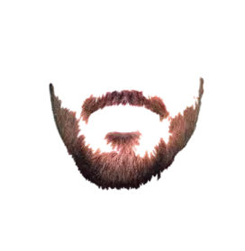 a close up of a man's beard