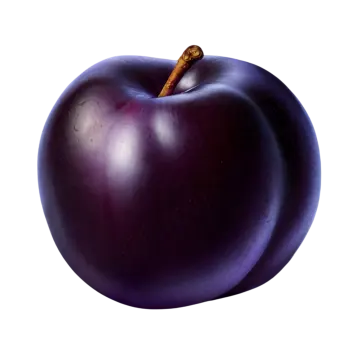 a purple colored apple