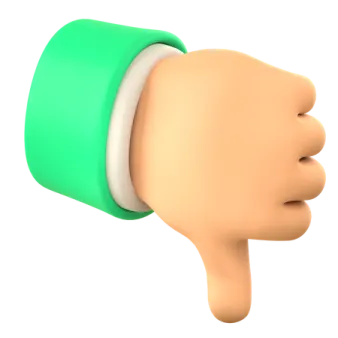 an ear with a green band around it