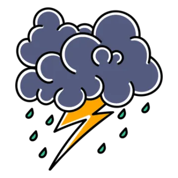 an image of a cloud with a lightning