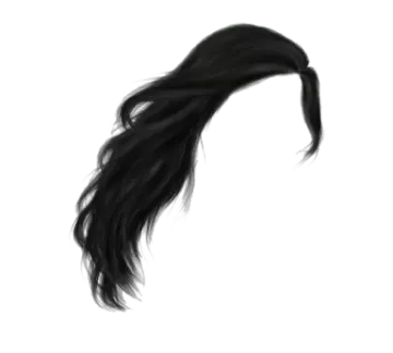a drawing of a woman's hair