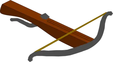 an arrow with a wooden stick in it
