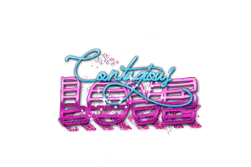 a pink and blue logo with the words congratulations boss