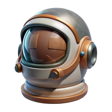 an astronaut helmet on a white background