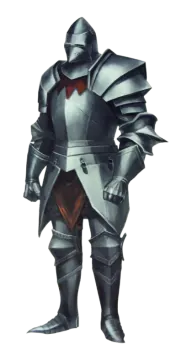 a knight in full armor