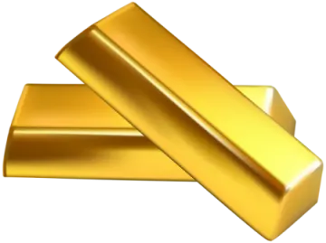 two gold bars