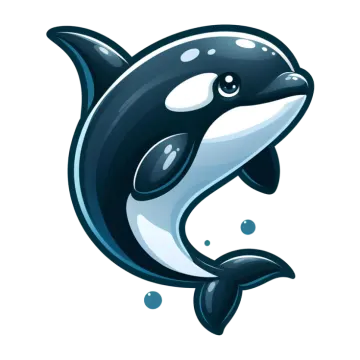 an orca jumping out of the water
